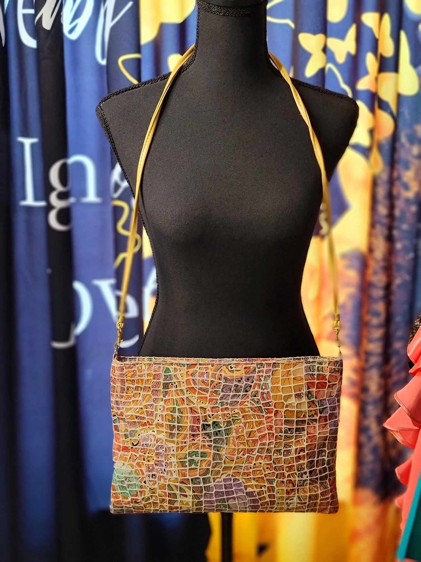 Mosiac Art Leather Bag