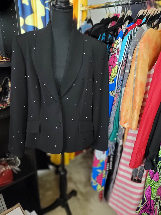 Diamond Cut Black Blazer