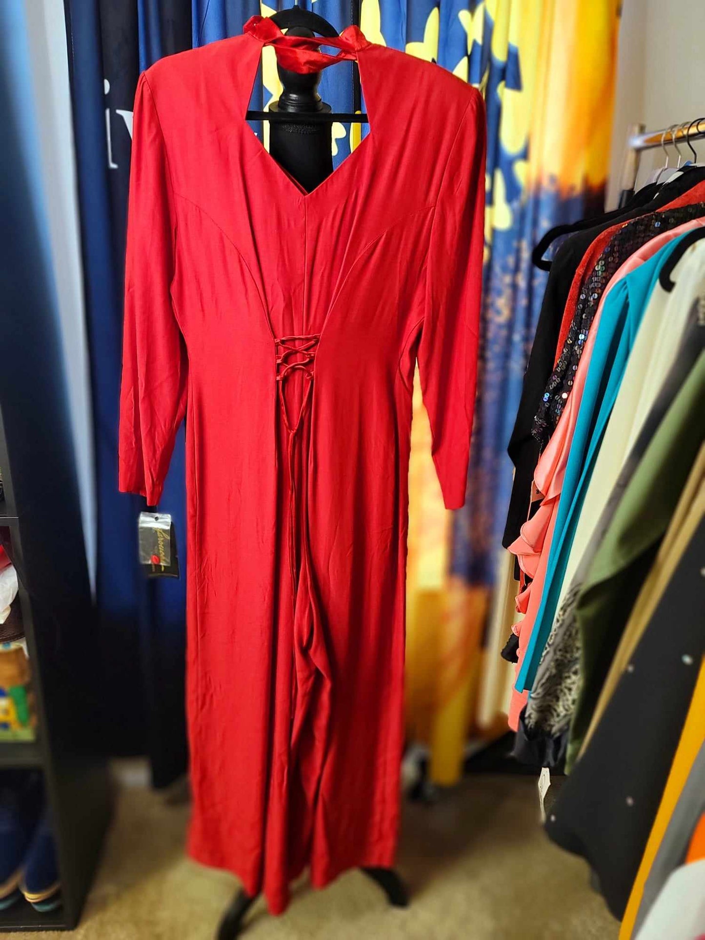 Red Hot Choker Jumpsuit