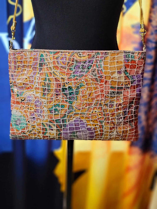 Mosiac Art Leather Bag