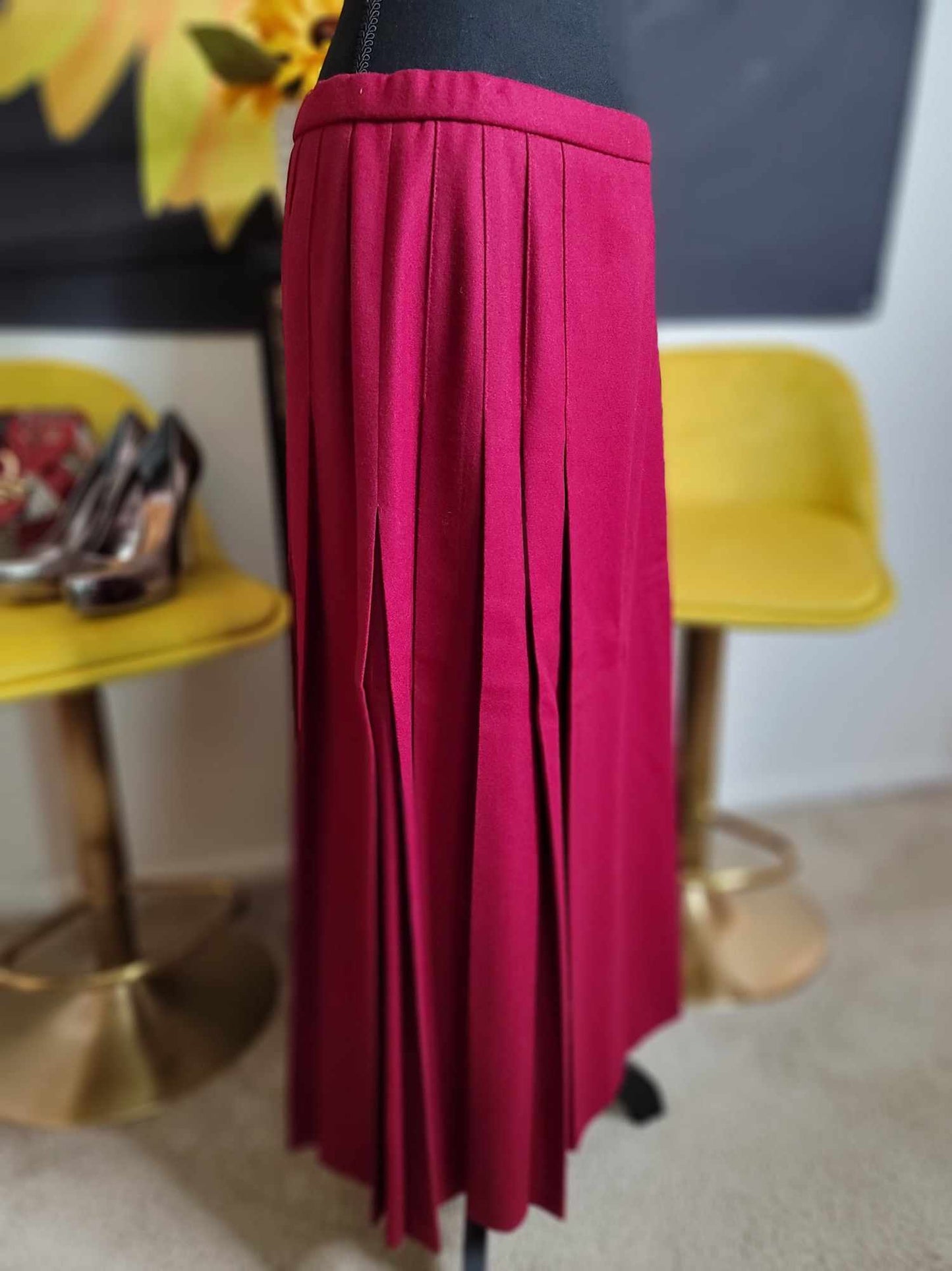 PD Wool Pleated Skirt