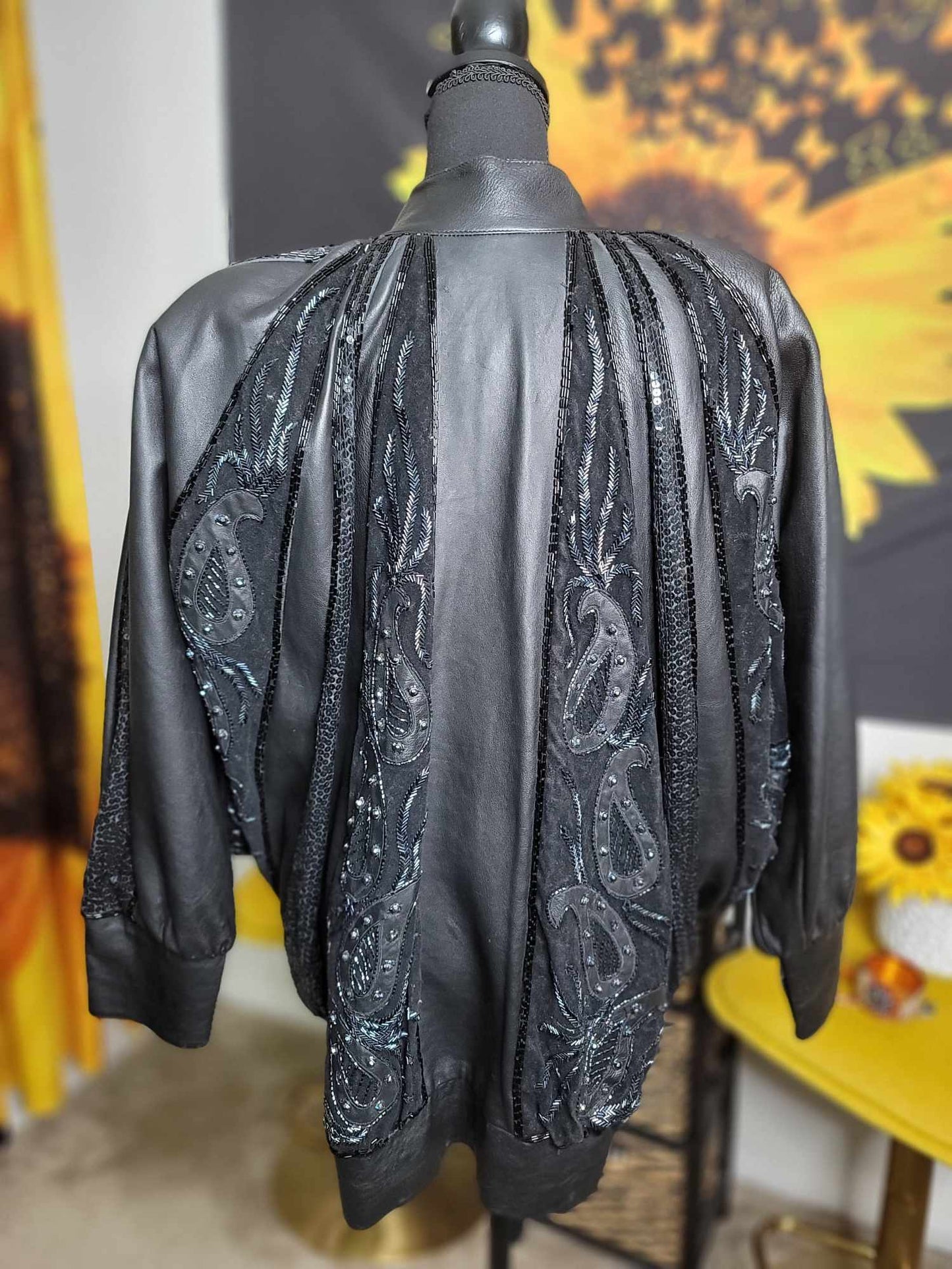 Dope Black Dolman Sequin Jacket