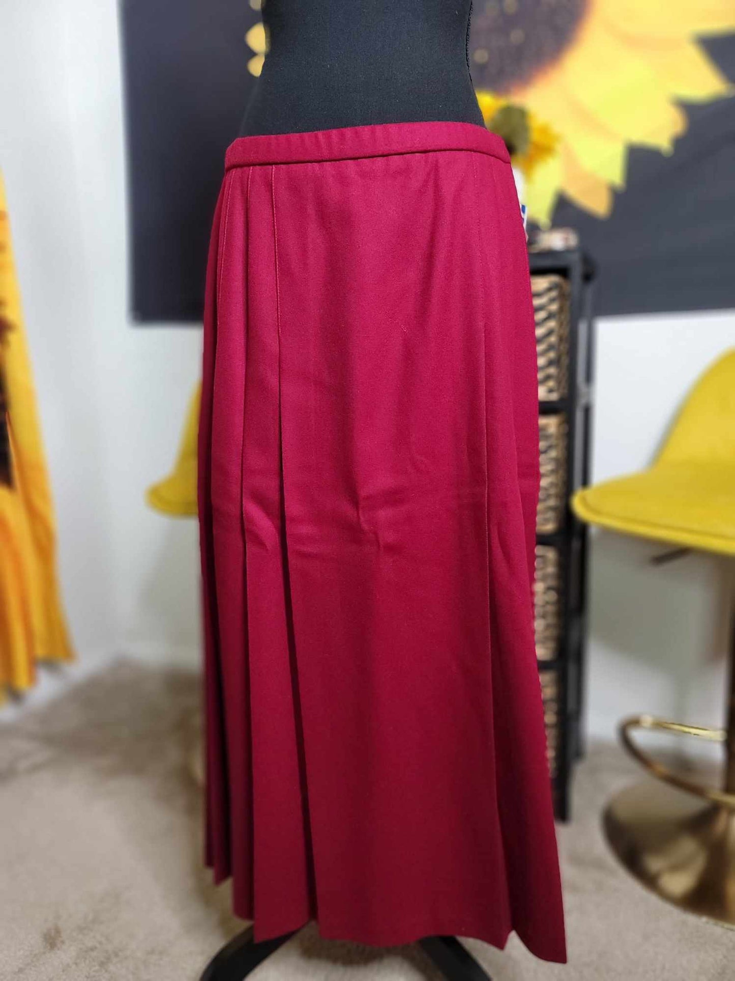 PD Wool Pleated Skirt