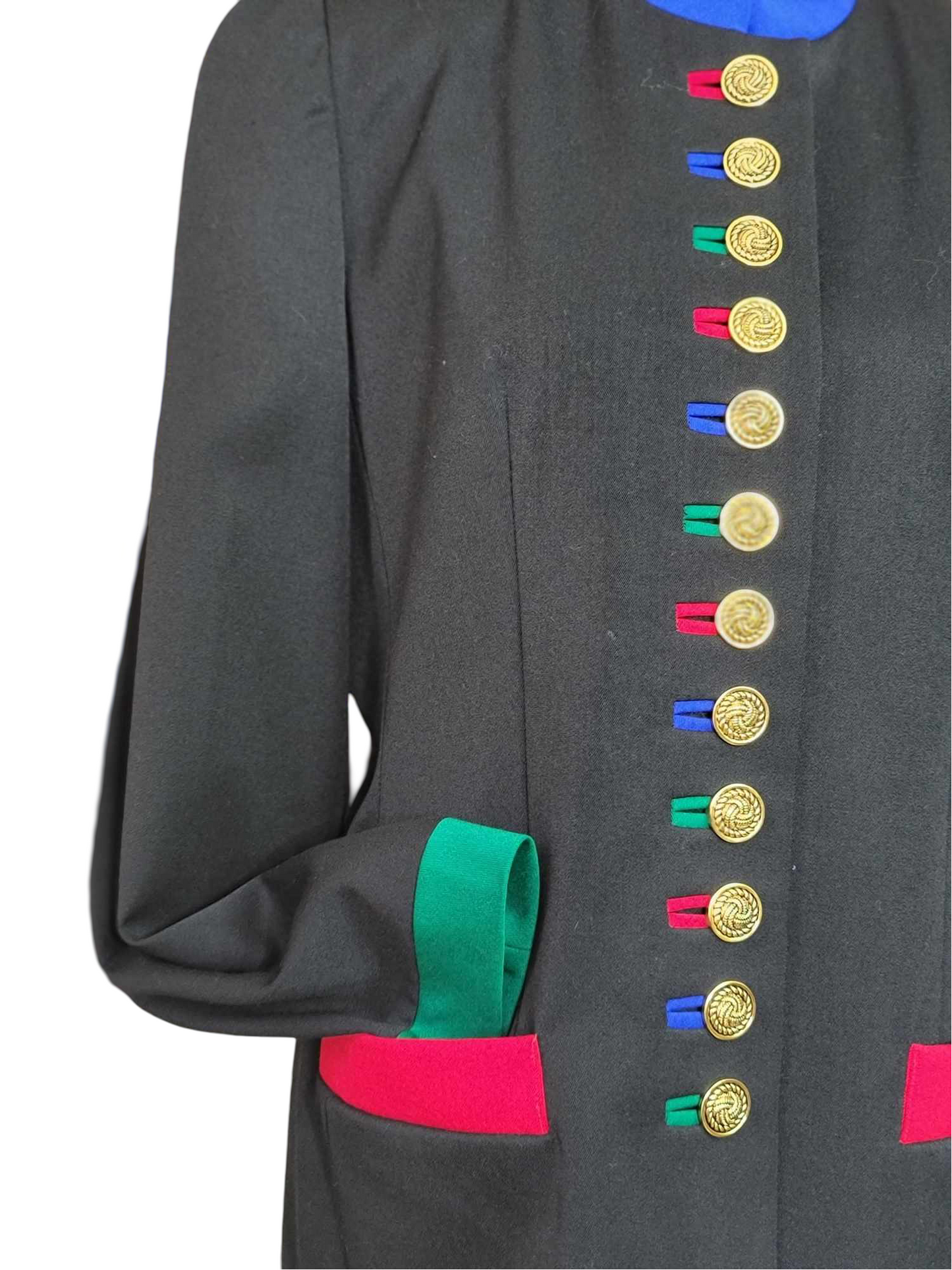 Primary Color Military Blazer