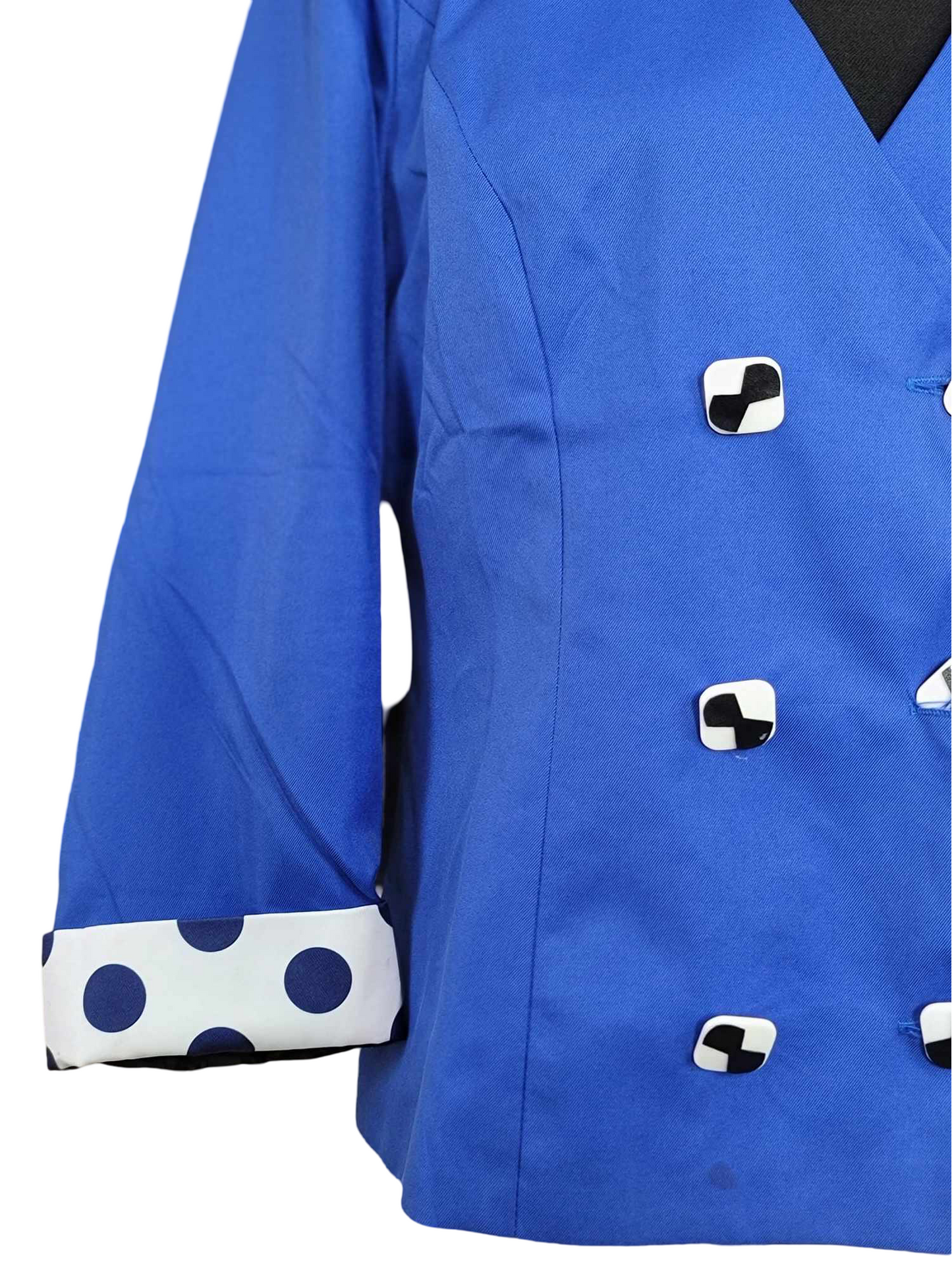 Bow Tie Button Blue Blazer