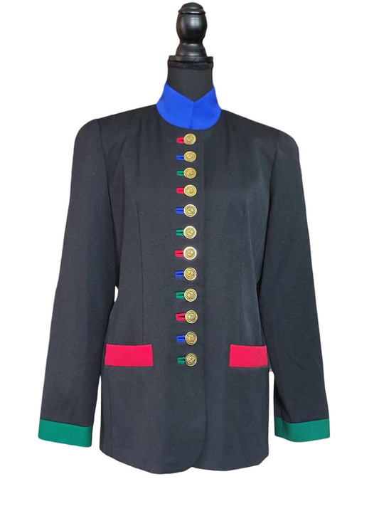 Primary Color Military Blazer